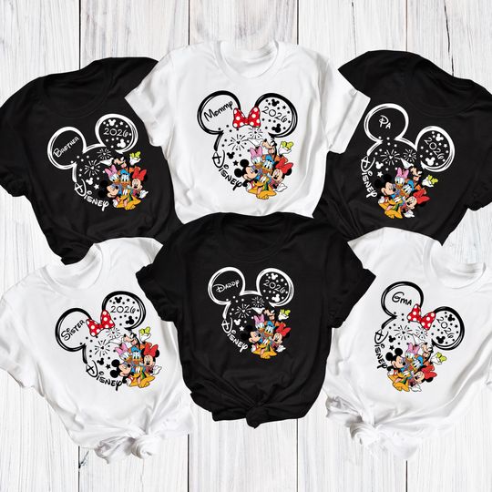 Discover Custom Disney Family Matching Shirts 2026, Disney Family Trip Shirt, Disney Trip Vacation Shirts, Disneyland Family Squad Shirts, Disney Tee