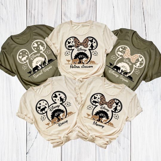 Discover Custom Disney Animal Kingdom 2026 Shirt, Disney Safari Squad Family Shirts, Safari Name Trip 2026 Shirt, Disney Animal Kingdom Vacation Tees