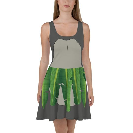 Discover Lovable Jungle Bear Running Costume Skater Dress