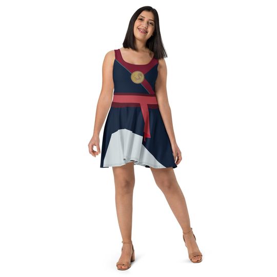 Discover The Fighting Warrior Princess Running Costume Skater Dress