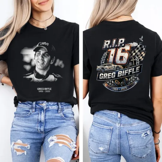 Discover 16 Greg Biffle Shirt, 1969-2025 Thanks You For The Memories TShirt, Ver18