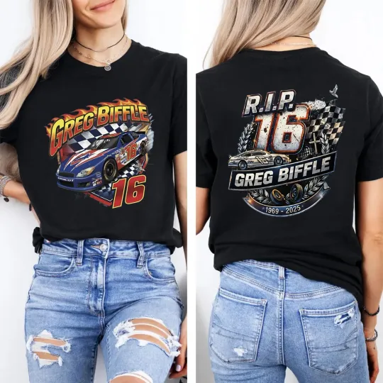 Discover 16 Greg Biffle Shirt, 1969-2025 Thanks You For The Memories TShirt, Ver15