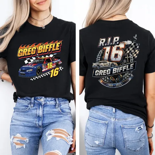 Discover 16 Greg Biffle Shirt, 1969-2025 Thanks You For The Memories TShirt, Ver05