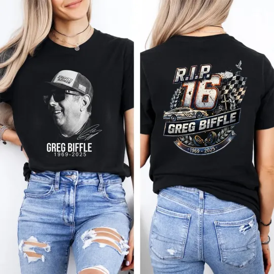 Discover 16 Greg Biffle Shirt, 1969-2025 Thanks You For The Memories TShirt, Ver20