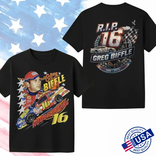 Discover Greg Biffle Memorial Racing T-Shirt Reprint Full Size S-5XL Unisex