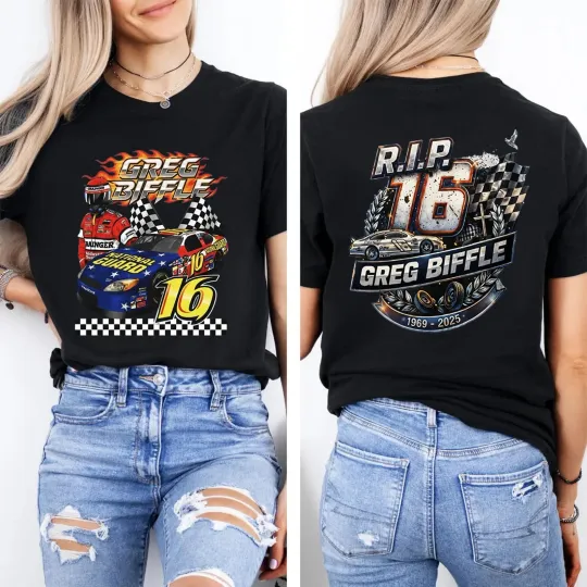 Discover 16 Greg Biffle Shirt, 1969-2025 Thanks You For The Memories TShirt, Ver12