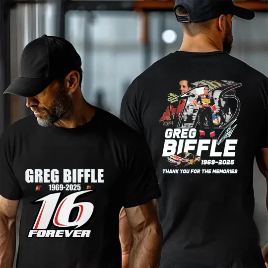Discover Greg Biffle 1969-2025 Thank You Signature TShirt