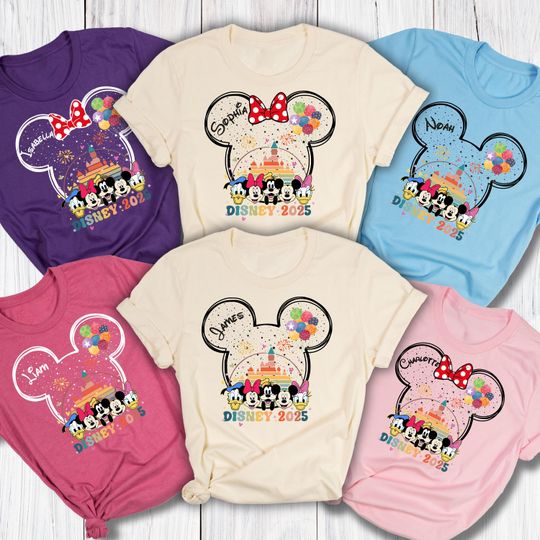 Discover Custom Disneyworld Family Trip Shirt, Disney Family Vacation Shirt, Personalized Family Matching Shirt, Disney Custom Minnie & Mickey Shirt