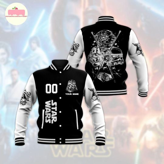 Discover Personalized Vintage Star Wars Baseball Jacket, Retro Disneyworld Varsity, The Galaxy Edge Jacket, Retro Star Wars Jacket, Disney Jacket