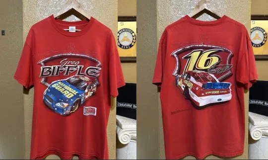 Discover Vintage Greg Biffle Ford T Shirt Racing Reprint AN65238