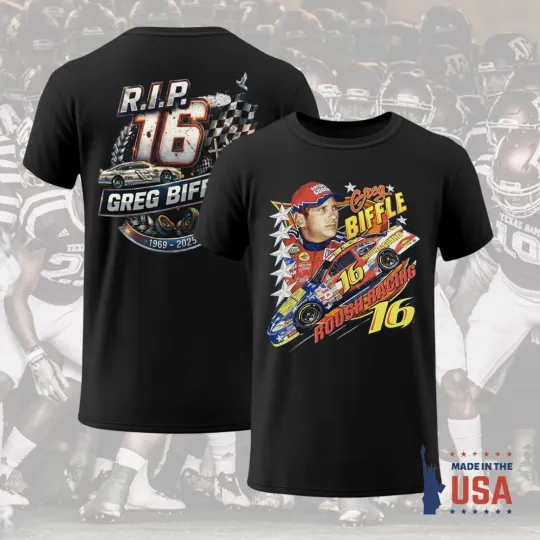 Discover Greg Biffle 2025 Gift for fan Tshirt S-5XL Memorial