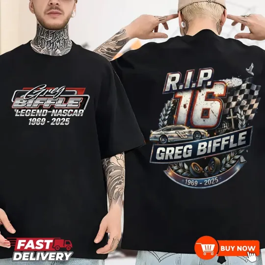 Discover Greg Biffle Roush Racing Memorial 1969-2025 TShirt - Full Colors, Full Size