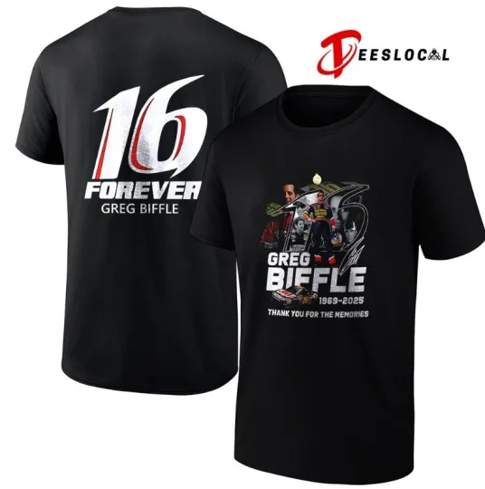 Discover Greg Biffle 16 Forever Thank You Car Racing Graphic Shirt