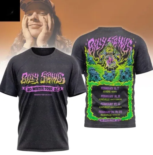Discover Billy String Winter Tour 2015-2026 Schedule Usa 3D Shirt