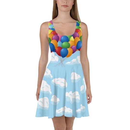Discover Adventure is Out There Up Running Costume Skater Dress