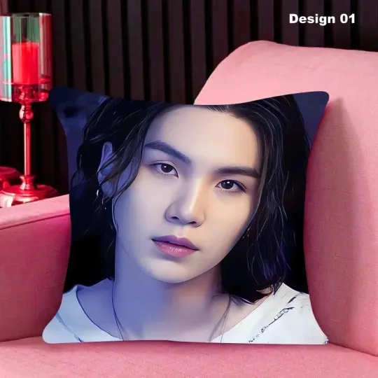 Min Yoon Gi BTS Suga Agust D Throw Pillow Cushion Kpop Dakimakura Christmas Gift