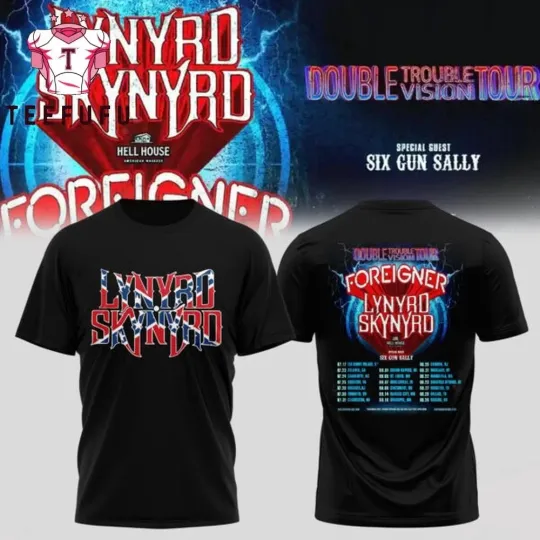Discover Lynyrd Skynyrd Double Trouble Double Vision Tour 2026  3D Shirt 3DPP2786