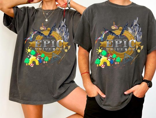 Discover Comfort Colors Epic Universe  2025 Shirt, Epic Universal Studios Shirt, Universal Shirt, Universal Studios Trip Shirt, Family Vacation Shirt