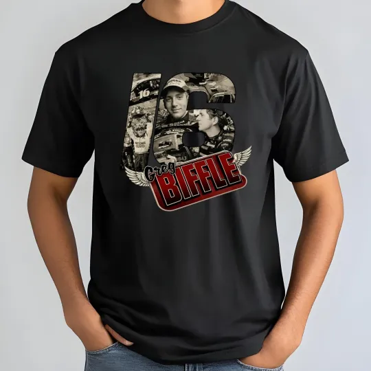 Discover Greg Biffle RIP Memorial Racing Legend Graphic T-Shirt S-5XL Black
