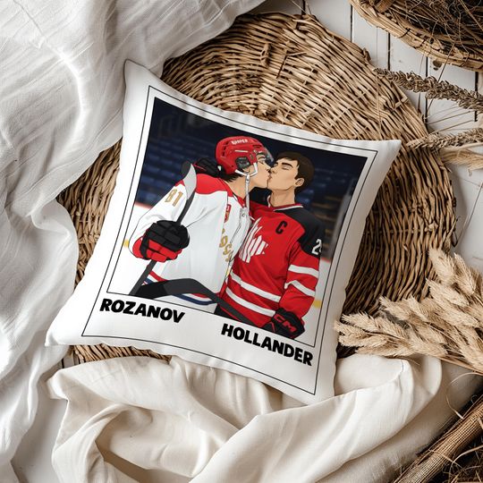 Discover Heated Rivalry Pillow for Hockey Fans, Romantic Gift for Woman and Man