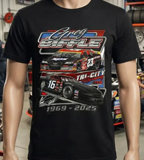 Discover Greg Biffle Racing Tribute Truck Tee | Retro Roush Grainger 1969-2025
