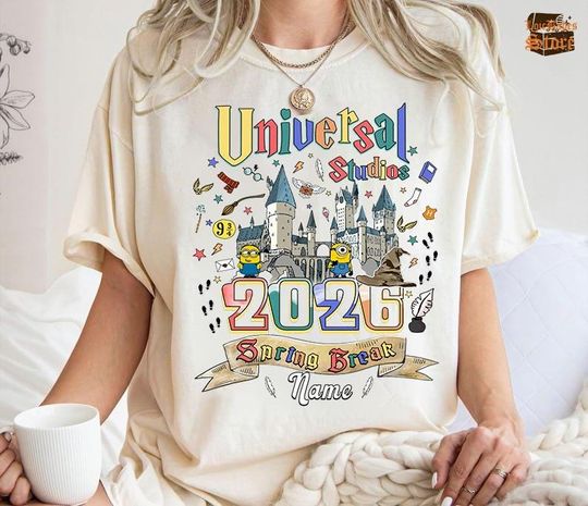 Personalized Universal Studios Spring Break 2026 Shirt, Universal Studios Trip 2026, Universal Studios Tee, Family Trip Shirt