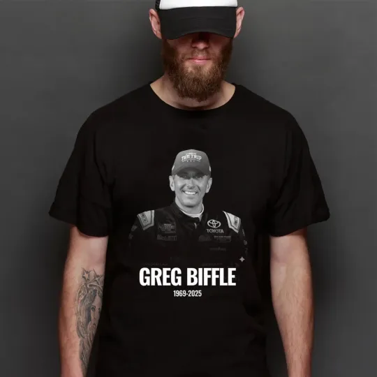 Discover Greg Biffle T-Shirt, 1969-2025 Greg Biffle Memorial T-Shirt