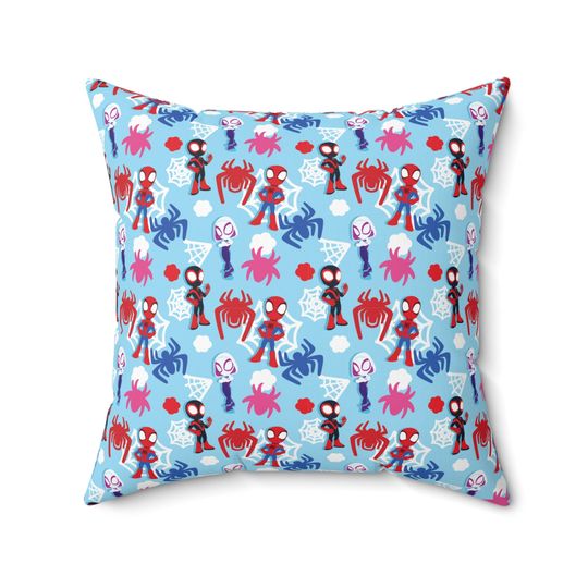 Spidey Spun Polyester Square Throw Pillow