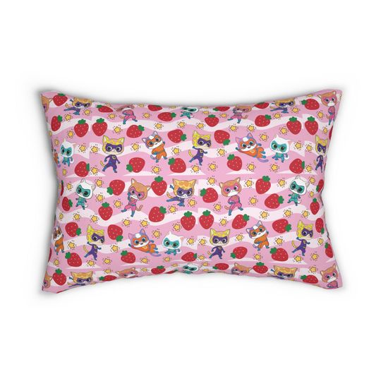 Super Kitties Spun Polyester Lumbar Pillow