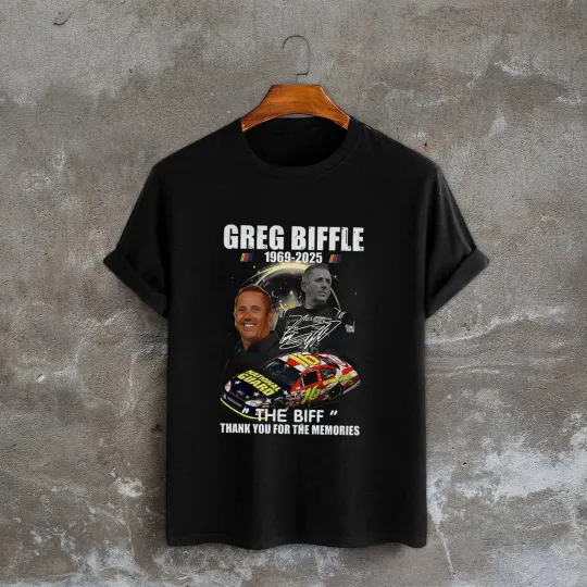 Discover Greg Biffle The Biff 1969 2025 Thank You Tshirt