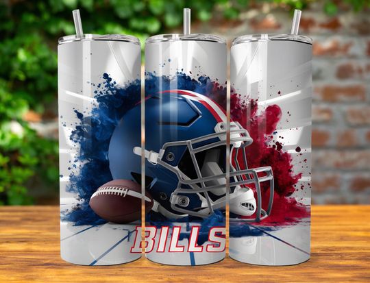 Discover Buffalo 20oz Skinny Tumbler Wrap PNG, Sport 20oz Tumbler PNG, Mascot Sublimation Tumbler PNG Digital Download, Football Tumbler