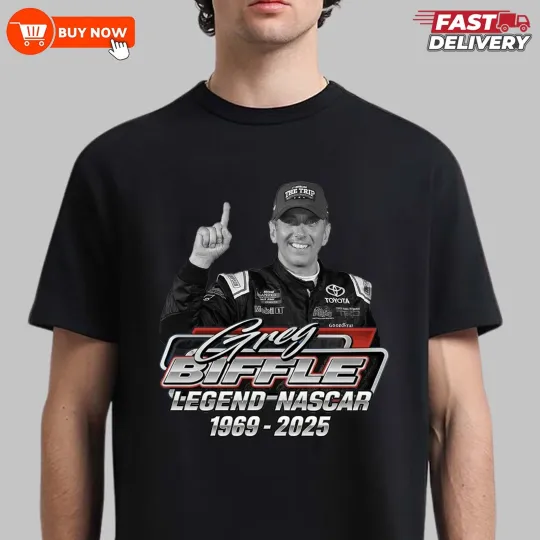 Discover Greg Biffle 16 Memorial 1969-2025 Legend Racing TShirt - Full Colors, Full Size