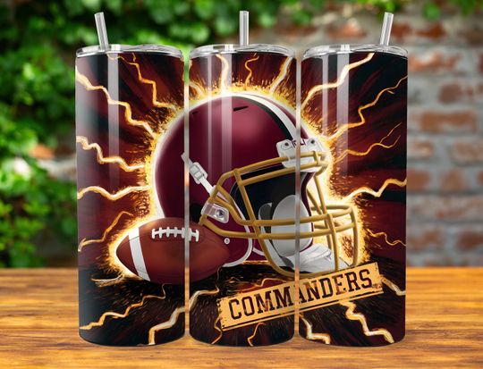 Discover Washington 20oz Skinny Tumbler Wrap PNG, Sport 20oz Tumbler PNG, Mascot Sublimation Tumbler PNG Digital Download, Football Tumbler