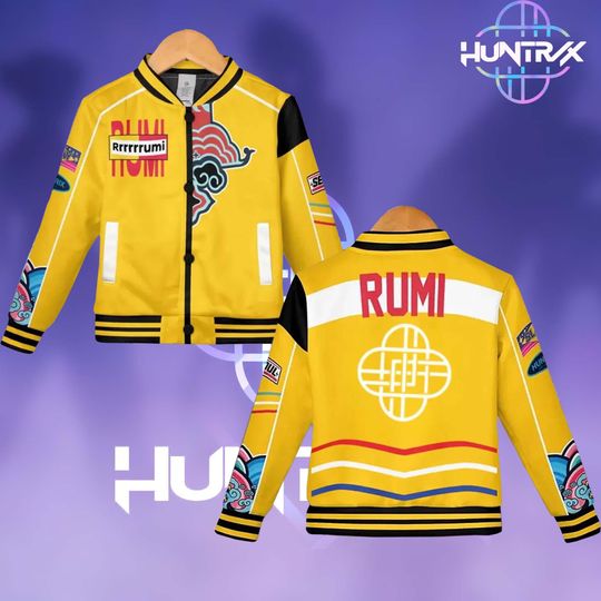 Rumi Baseball Jacket, Demon Baseball Jacket, KPop Demon Cosplay Costume