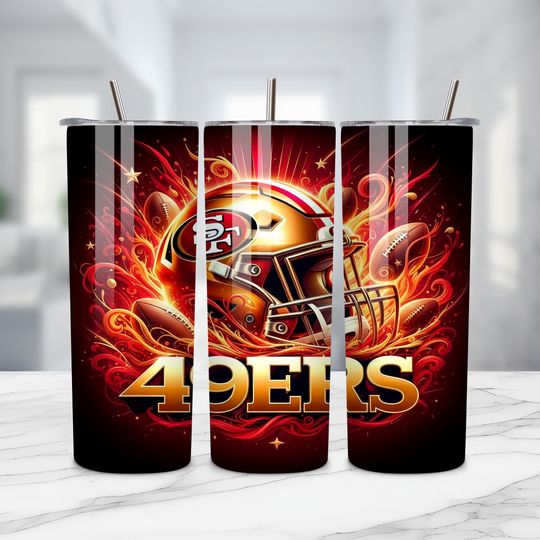 Discover San Francisco Tumbler Wrap, 20oz Skinny Tumbler PNG, Sport Mascot Sublimation, Football Tumbler Design, Digital ownload, 20oz Tumbler Art