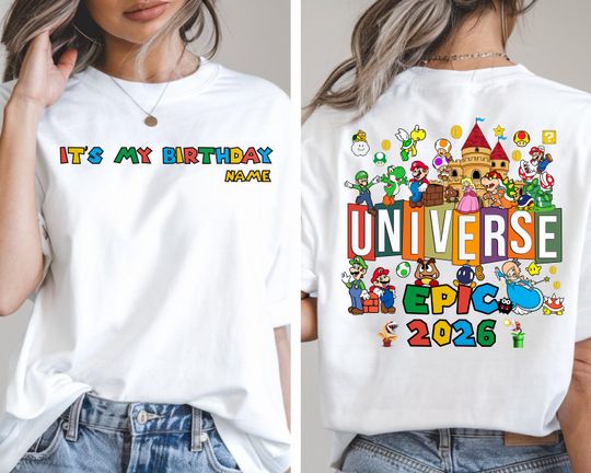 Epic Universe 2026 Birthday Shirt, It's My Birthday Tee, 2025 Universal Studios Birthday Shirt, Epic Universe Family 2026 Trip Shirt