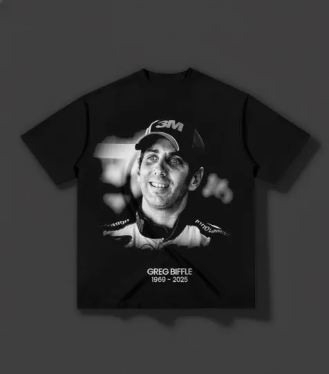 Discover RIP Greg Biffle In Memory NASCAR Racing Legend Graphic T-Shirt S-5XL Black