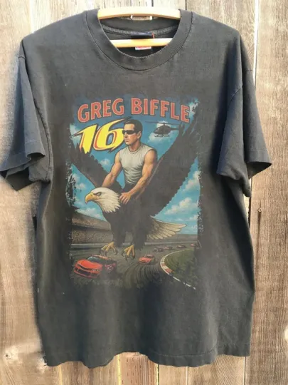 Discover Greg Biffle Freedom 500 Eagle shirt chacoal color shirt