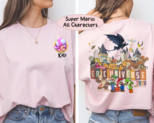 Discover Personalized Epic Universe 2025  Shirt, Family Universe Park Trip Tee, Epic Universe Orlando Park Shirt, Epic Universe 2026 Family Trip Tee