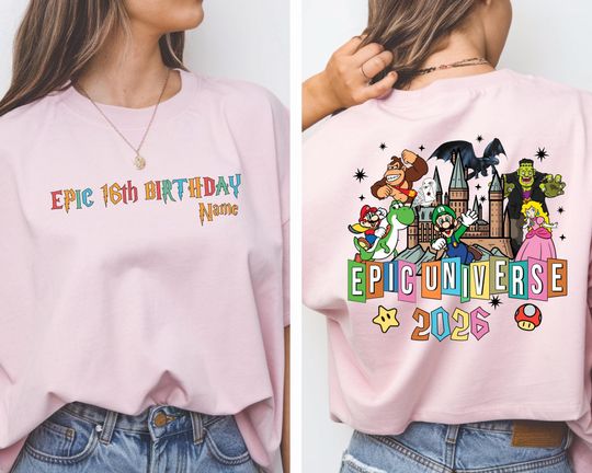 Epic Universe 2026 Birthday Shirt, Family Epic 1st Birthday Tee, 2025 Universal Studios Birthday Shirt, Epic Universe Family 2026 Trip Shirt