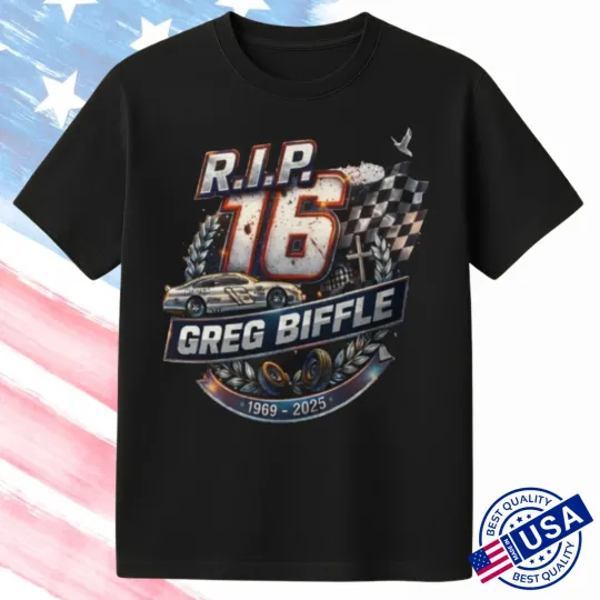 Discover TRENDING - Greg Biffle Memorial Tribute T-Shirt Reprint Full Size S-5XL Unisex