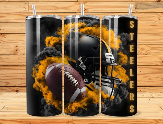 Discover Pittsburgh 20oz Skinny Tumbler Wrap Design Sublimation, American Football Tumbler, 20oz Template Straight Tumbler Wrap,Instant Download, PNG