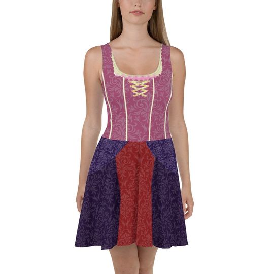 Witch Sarah Running Costume Skater Dress