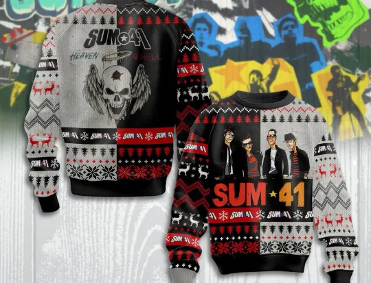 Discover Sum 41 Band Heaven Hell Ugly Sweater