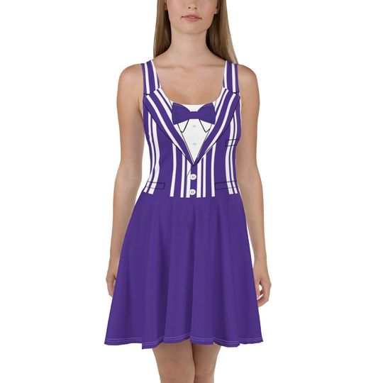 Discover Purple Barbershop Quartet Running Costume Skater Dress