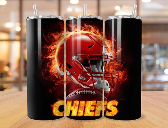 Discover Chief 20oz Skinny Tumbler Wrap PNG, Sport 20oz Tumbler PNG, Mascot Sublimation Tumbler PNG Digital Download