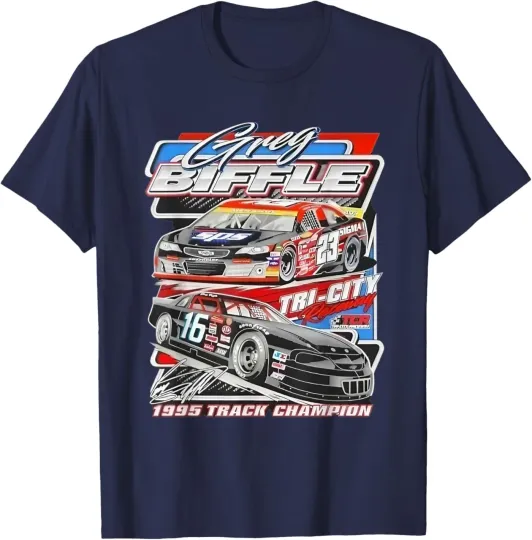 Discover Greg Biffle 1995 Track Champion T-shirt