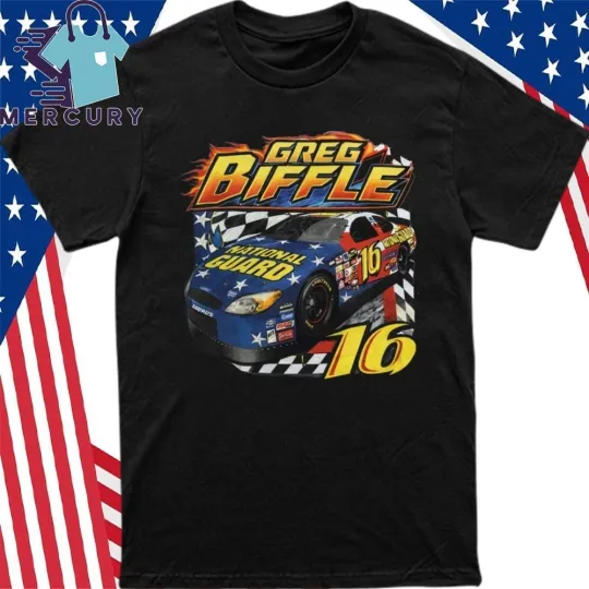 Discover Greg Biffle 16 TShirt, 1969-2025 Thanks You For The Memories T-Shirt