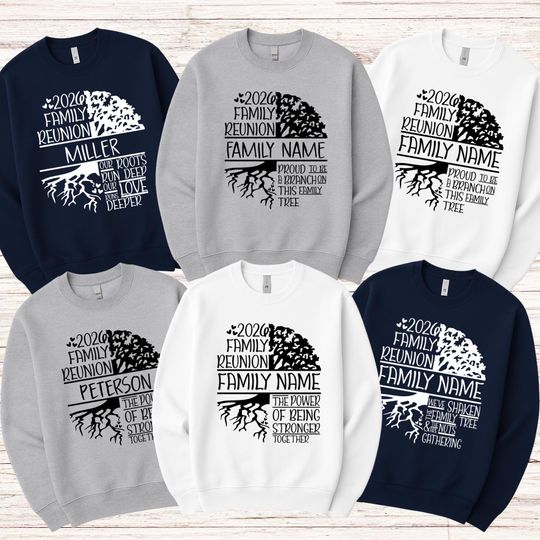 Discover Custom Family Reunion Sweatshirt: Family Tree Design