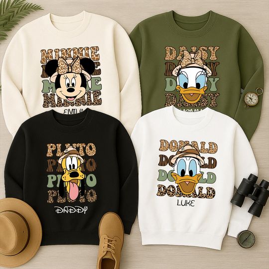 Discover Personalized Disney Animal Kingdom Sweatshirt, Custom Safari Sweatshirt, Disney Animal Kingdom Matching Group Sweatshirt, Disney Squad Sweat